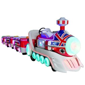 <span class=keywords><strong>Train</strong></span> électrique sans rails à piles en alliage pour parcs d'attractions et centres commerciaux, usage extérieur pour enfants - Product Image 1