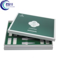 Caja de Regalo Creativa Vintage con Tapa Verde, Caja Rígida con Logotipo Personalizado para Frascos, Botellas, Perfumes, Productos de Cuidado de la Piel y Cosméticos