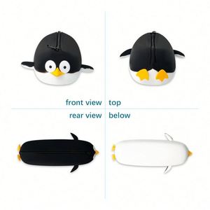 Cute Eco-Friendly Modern Silicone <b>Brush</b> Holder Portable Soft Cosmetic Bag With Zipper Travel <b>Makeup</b> Organizers <b>Case</b> - Product Image 5