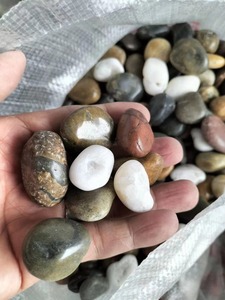 Natuurlijke decoratieve getrommelde gepolijste mooie gemengde losse rivierkleurige kiezelstenen voor thuis - Product Image 6