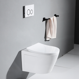 <span class=keywords><strong>Inodoro</strong></span> de Cerámica Moderno y Económico de Diseño Europeo, sin Borde, de Tamaño Pequeño, para Colgar en la Pared del Baño - Product Image 6