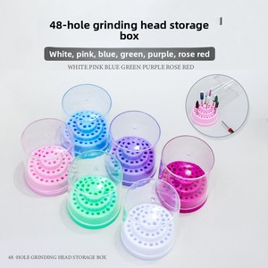 Estuche de Almacenamiento para Brocas de Uñas de Plástico con 48 Orificios, Soporte para Cabezales de Pulido, Organizador de Exhibición - Product Image 2