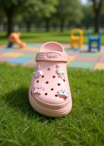 Sandali Zoccoli per Bambini con Spille Animate, Taglia 18, Scarpe Estive per Bambine, Suola in EVA, Punta Tonda, Slip-On - Product Image 2