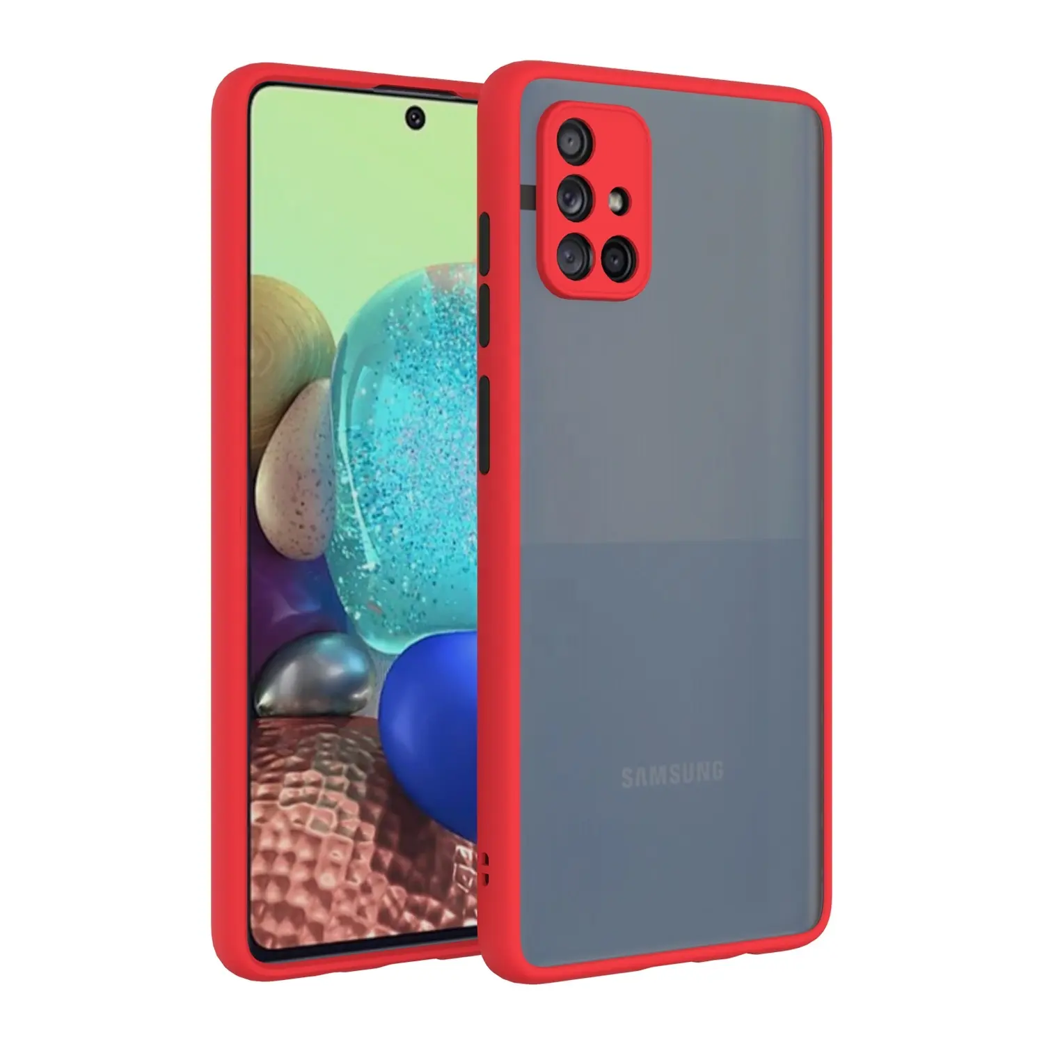 Phone Case Factory Translucent Matte Mobail Cover Hard PC Coque De TelephoneためSamsung Galaxy A71 S20 Ultra Note 10 A51 A01 20