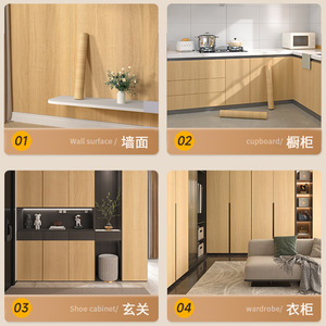 Csk Wood Grain Wallpaper Self Adhesive Thickened Waterproof For Furniture Door Desktop Renovation - Product Image 5