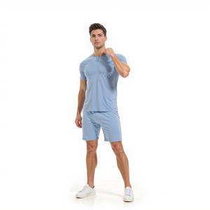 Maglietta da uomo per sport all'aria aperta per allenamento Fitness e veloce per assorbire l'umidità delle magliette in seta di ghiaccio che corrono T-Shirt da palestra per gli uomini - Product Image 5