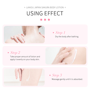 LAIKOU โลชั่นบำรุงผิวกายกลิ่นซากุระ ช่วยให้ผิวกระจ่างใส พร้อมไนอะซินาไมด์ 120 กรัม - Product Image 5