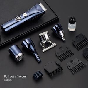 Tondeuse à Cheveux Électrique Portable 5-en-1 USB avec Affichage Numérique, Tondeuse Multifonctionnelle de Voyage pour le Nez en Acier Inoxydable - Product Image 2