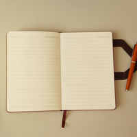 Carnet A5 personnalisé en gros, couverture rigide en cuir PU, journal de haute qualité, fournisseur de carnets promotionnels pour le bureau