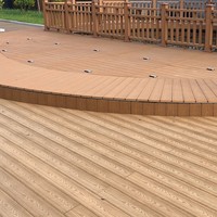 Plancher en WPC à pose directe usine, faible entretien, antidérapant, imperméable, résistant à la chaleur, grain de bois moderne Ipe, emboîtable, pour hall, parc, intérieur et extérieur
