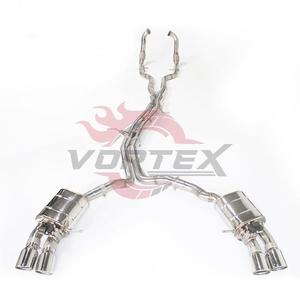 ท่อไอเสียแบบ Catback ยี่ห้อ Vortex Mirror Polished หนา 1.5 มม. สำหรับ AUDI S4 B9 B9.5 ปี 2018-2025 ผลิตจากสแตนเลส รับประกัน 24 เดือน - Product Image 1