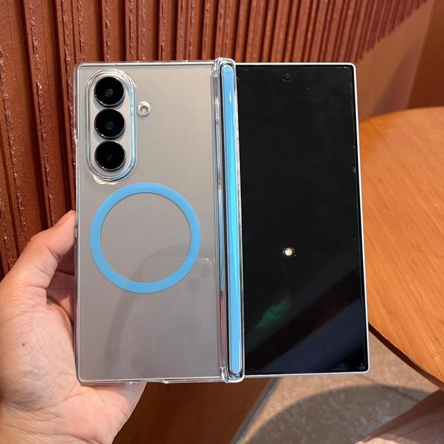 For Samsung Z Fold8Ultra Dual Middle Shaft High Clear Transparent Fold Phone Case Built-in Magnet Ultra Thin Shockproof CASE