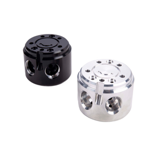 Tùy chỉnh Anodized nhôm tự động Bộ phận động cơ CNC gia công dịch vụ phôi nạp đa dạng Turbo Thổi tắt Van Adapter - Product Image 2