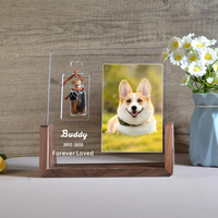 Pet Memorial Plaque Pet Portrait Cadeau Pet Fourrure Souvenir Chat Photo Souvenir