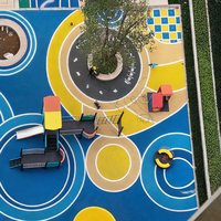 Dalles de sol en caoutchouc élastique Runsure pour salle de sport, avec granulés EPDM, design moderne, sûr et professionnel, nouvelle version supérieure, ferme, souple et confortable, pour les États-Unis, le Canada et l'Allemagne