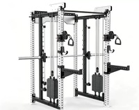 Y200 Station de musculation multifonctionnelle Smith Machine à domicile, la plus vendue, avec pile de poids en acier de 70 kg, écologique et durable, pour un entraînement complet du corps