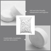 100 Pièces 100% Biodégradable Visage Restaurants Serviettes Serviettes Jetables Compresse Serviette Comprimés Coin Mouchoir Pièce De Monnaie Tissu Tablette