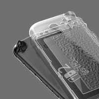 Étui de protection en TPU + PC de type séparé pour console Nintendo Switch 2, coque transparente à motif diamant pour Switch 2