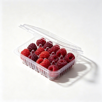 Emballage en blister en plastique de qualité alimentaire personnalisé pour salade de fruits frais, plateau thermoformé pour baies, récipient alimentaire en plastique pour sauce
