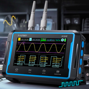 NOUVEAU Oscilloscope numérique Fnirsi 2C53P Taux d'échantillonnage en temps réel 50mhz Dual channels 250MSa/s 4.3Inch Big Screen 3in1 Multimeter - Product Image 2