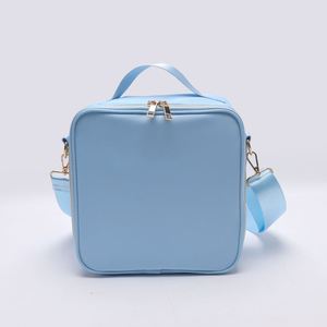Sac à déjeuner isotherme en nylon durable et écologique pour adultes et enfants, étanche, avec fermeture éclair, pour pique-nique en extérieur, avec bandoulière - Product Image 2