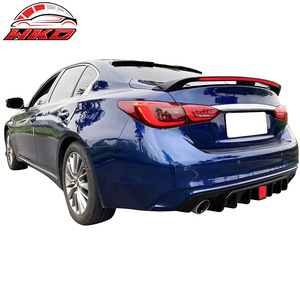 Difusor de Parachoques Trasero con Luz de Freno LED y Diseño de Fibra de Carbono para Infiniti Q50 18-24, Accesorio Exterior de Alta Calidad - Product Image 2
