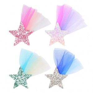 YUSE 91203 Horquilla de Pelo con Cristales de Princesa y Encaje, Dulce y Novedosa para Niñas, 5cm, Estrella Colorida, Ecológica, para Uso Doméstico y Fiestas - Product Image 5