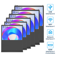Lecteur publicitaire à écran vertical/horizontal 43 pouces 4K avec panneau solaire Android pour centres commerciaux, hôpitaux, hôtels, aéroports