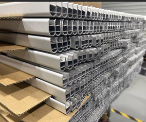 Profilé en aluminium 6063 pour tringle de placard LED, <span class=keywords><strong>rail</strong></span> de suspension robuste pour armoire, canal lumineux à capteur, luminaire linéaire encastré pour armoire - Product Image 6