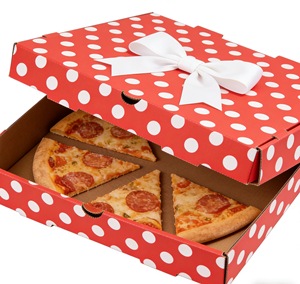 Boîte à pizza personnalisée carrée rectangulaire avec laminage brillant, boîtes rigides pour l'emballage alimentaire - Product Image 2