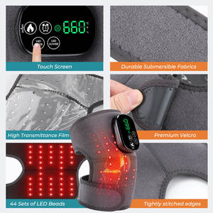 Alat Pijat 3-in-1 untuk Bahu, Siku, Lutut, Kaki & Tungkai dengan Terapi Cahaya Merah 660nm/850nm dan Bantalan Pemanas - Product Image 6