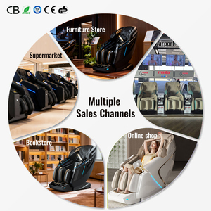 Productos para el cuidado de la salud Silla de masaje eléctrica Venta directa Hogar Cuerpo completo 4D Gravedad cero Silla de masaje de lujo con pie - Product Image 2