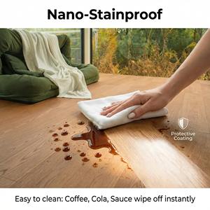 Suelo de Roble Importado de Instalación Fácil y Rápida, con Dimensiones de 1210X167X14, para Salas de Estar Pequeñas <span class=keywords><strong>en</strong></span> Apartamentos - Product Image 4