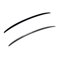 Aileron arrière de coffre en ABS noir brillant et motif carbone pour Audi A5 S5 2 portes Coupé 2007 à 2016