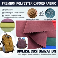 Tissu Oxford en polyester T400 léger et résistant à l'abrasion, couleur personnalisée, pour sacs à main, sacs à dos, bagages, matériaux pour chaussures