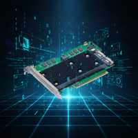 Nueva Tarjeta RAID MegaRAID 9670W-16i de 16 Puertos PCIe 4.0, Conector SlimSAS SFF-8654, Controlador de Servidor Empresarial SAS/SATA/NVMe de 24G