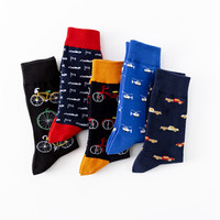 Chaussettes rétro vintage pour hommes, chaussettes hautes rayées colorées, streetwear, chaussettes hip hop, chaussettes fantaisie, chaussettes en coton amusantes et tendance