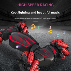 Produit phare - <span class=keywords><strong>Voiture</strong></span> <span class=keywords><strong>télécommandée</strong></span> tout-terrain double face pour drift, cascades, rotation et escalade, jouet pour enfants, 4 canaux, caméra HD 1080p - Product Image 3
