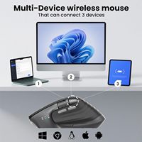 Souris sans fil MX Master 4 originale pour le bureau, avec commutation multi-appareils 8K et molette de défilement électromagnétique intelligente IA