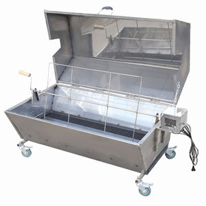 Horno Eléctrico Giratorio de Acero Inoxidable para Asar Cordero Entero Butterfly Roast con Función de Rotación Manual - Product Image 2