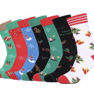 Chaussettes <span class=keywords><strong>de</strong></span> Noël amusantes et universelles, anti-bactériennes et absorbant la transpiration, style européen et américain, pour le Nouvel An - Product Image 1