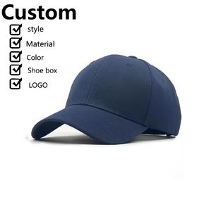 Custom Logo <b>Baseball</b> <b>Cap</b> Plain 6 Panel Cotton Adjustable Outdoor Sports <b>Black</b> <b>Baseball</b> Hats with Embroidery Logo - Product Image 1