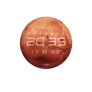 Mặt Trăng Đồng Hồ Treo Tường Phòng Khách Lịch Vạn Niên LED Đồng Hồ Điện Tử Treo Tường Kỹ Thuật Số Hiển Thị Thời Gian - Product Image 2