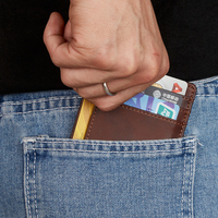 Dompet Tipis Penjualan Panas Anti-RFID Kulit PU Mini Dompet Tempat Kartu RFID