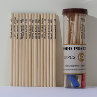 Crayon standard en bois naturel hb, 30 pièces, prix de gros