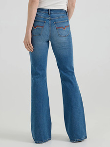 New <strong>Women's</strong> High-Waisted <strong>Stretch</strong> Slim-Fit Denim <strong>Jeans</strong> for Autumn Tapered Flare <strong>with</strong> Elegant Temperament Cotton Embroidered - Product Image 3