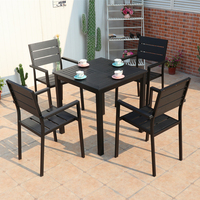 Table à manger carrée décontractée à vendre, table de balcon, table en plastique d'extérieur