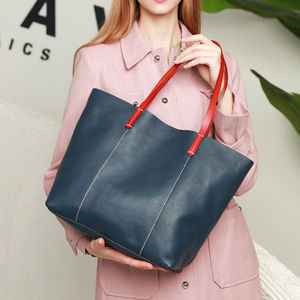 Bolso Tote de Cuero Genuino de Diseño de Lujo para Mujer, Bolso de Hombro de Alta Calidad para Compras, Oficina, Trabajo y Ocio - Product Image 2