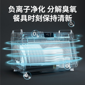 Dish Rack Household Kitchen Double Layer Draining Storage Cabinet With Flip Top Foldable Design For Dish Drying And Storage - Product Image 3