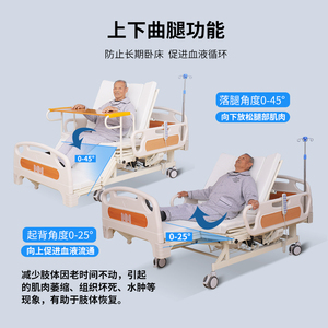 Cama de hospital eléctrica, cama médica ajustable completamente eléctrica para cuidado en el hogar y rehabilitación con estructura de acero inoxidable - Product Image 2